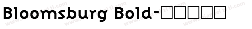 Bloomsburg Bold字体转换
